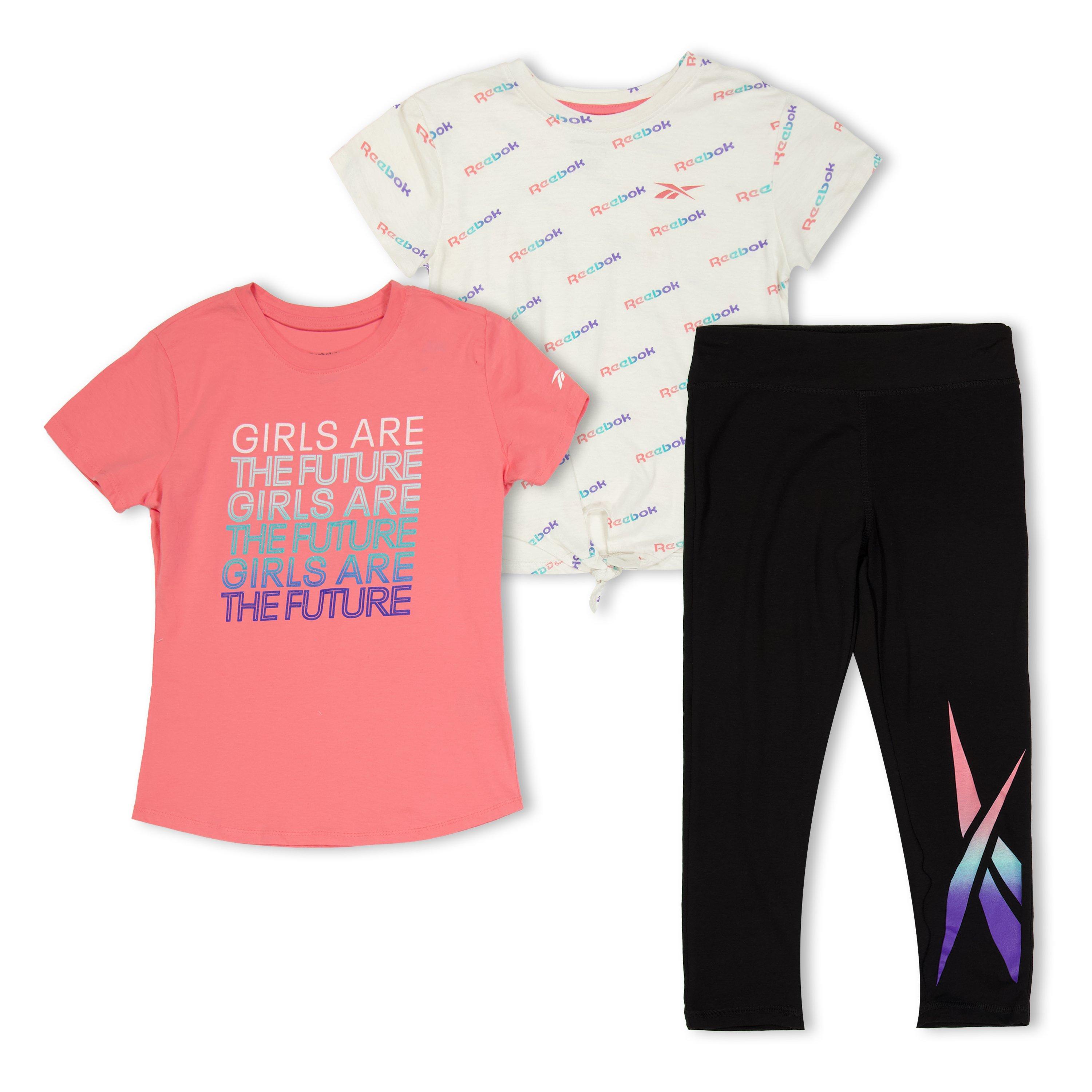 Strawberry Pink - Reebok - Reebok 3Pcs Set Jn99 - 1