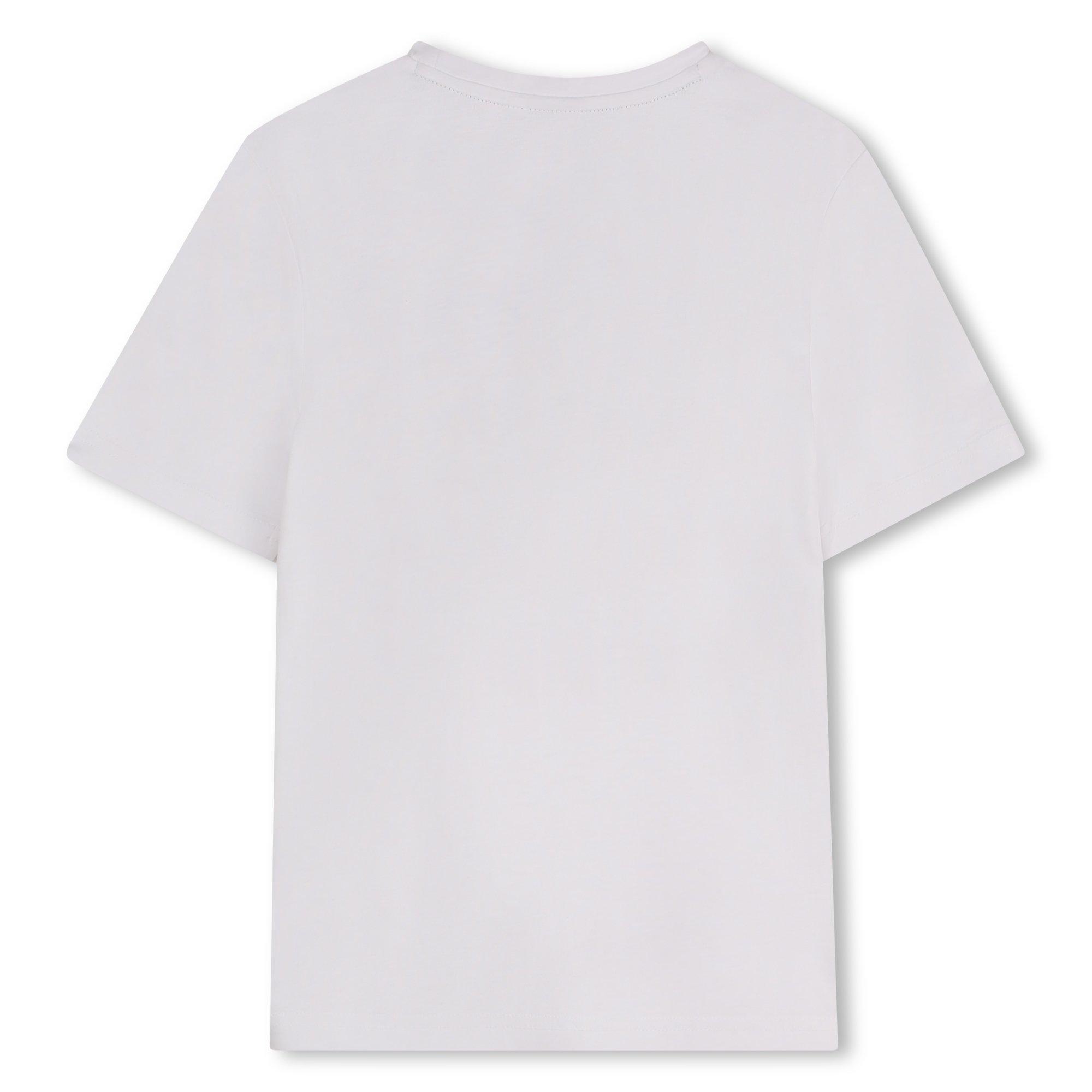 White - Boss - Kids Multi Logo T-Shirt Design - 2
