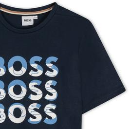 Boss Multi Logo Tee In53