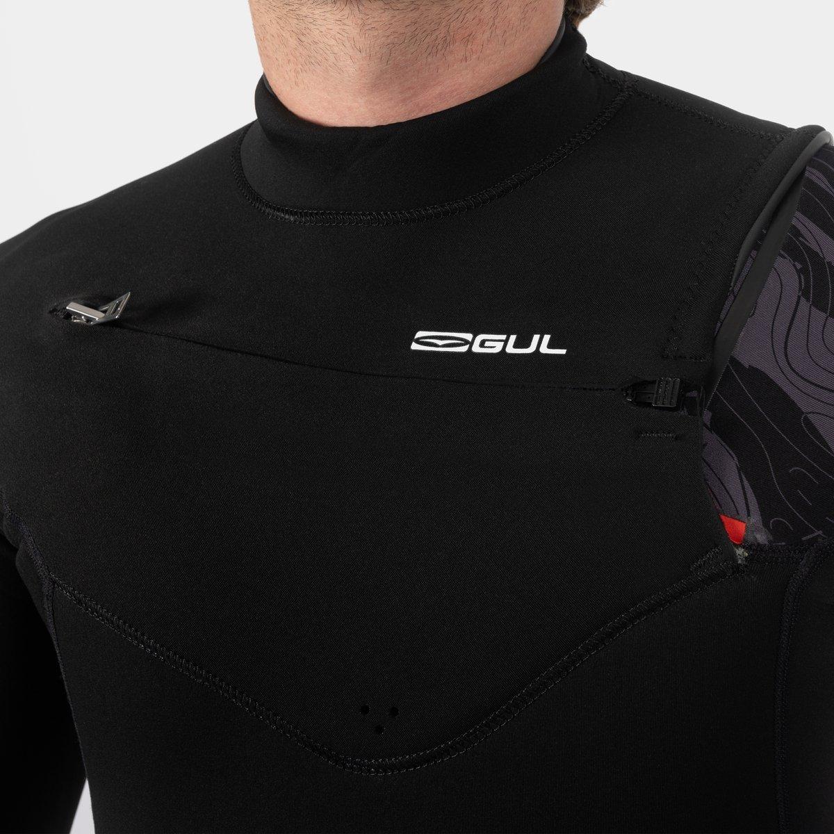 Black/Contourca - Gul - Response Echo 3/2mm Flatlock Steamer Men's - 4