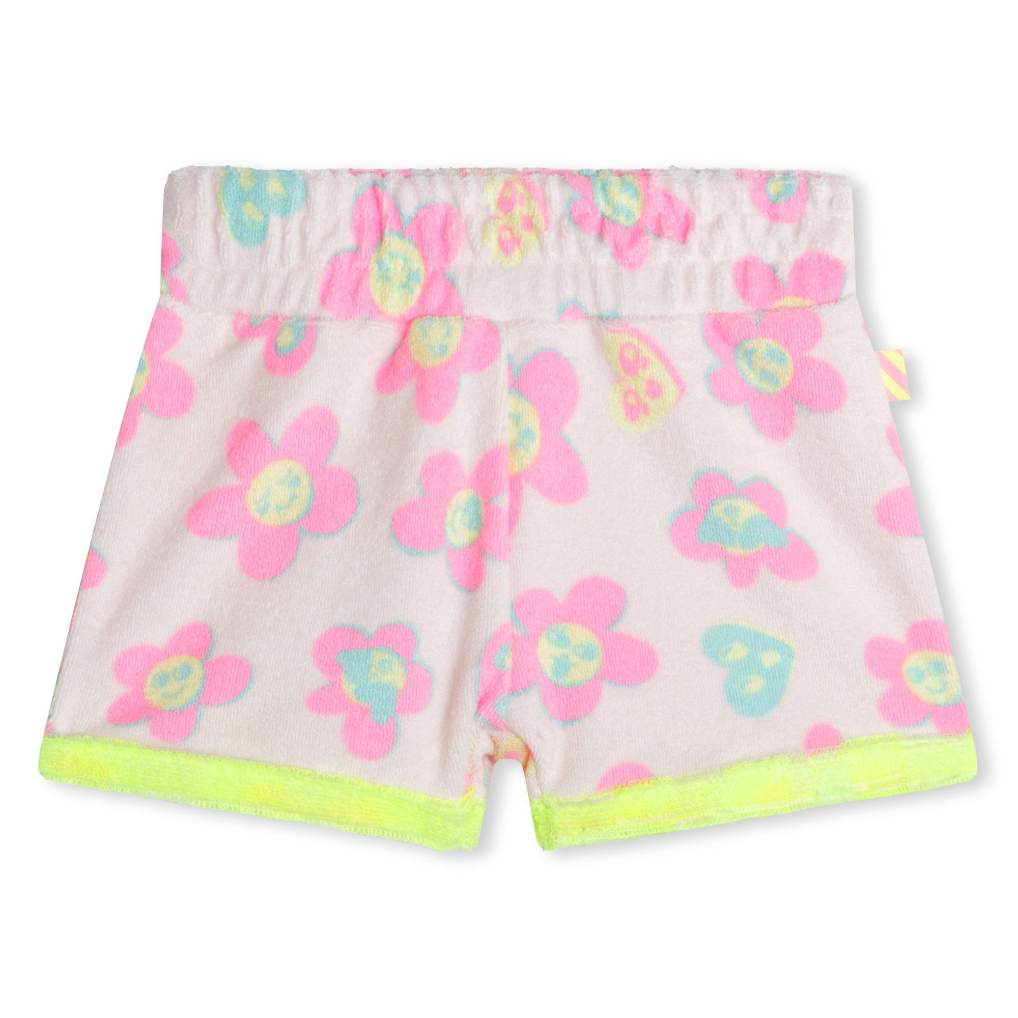 Billieblush  Kids' Pattern Fleece Jogger Shorts - Pale Pink 45S - 24M