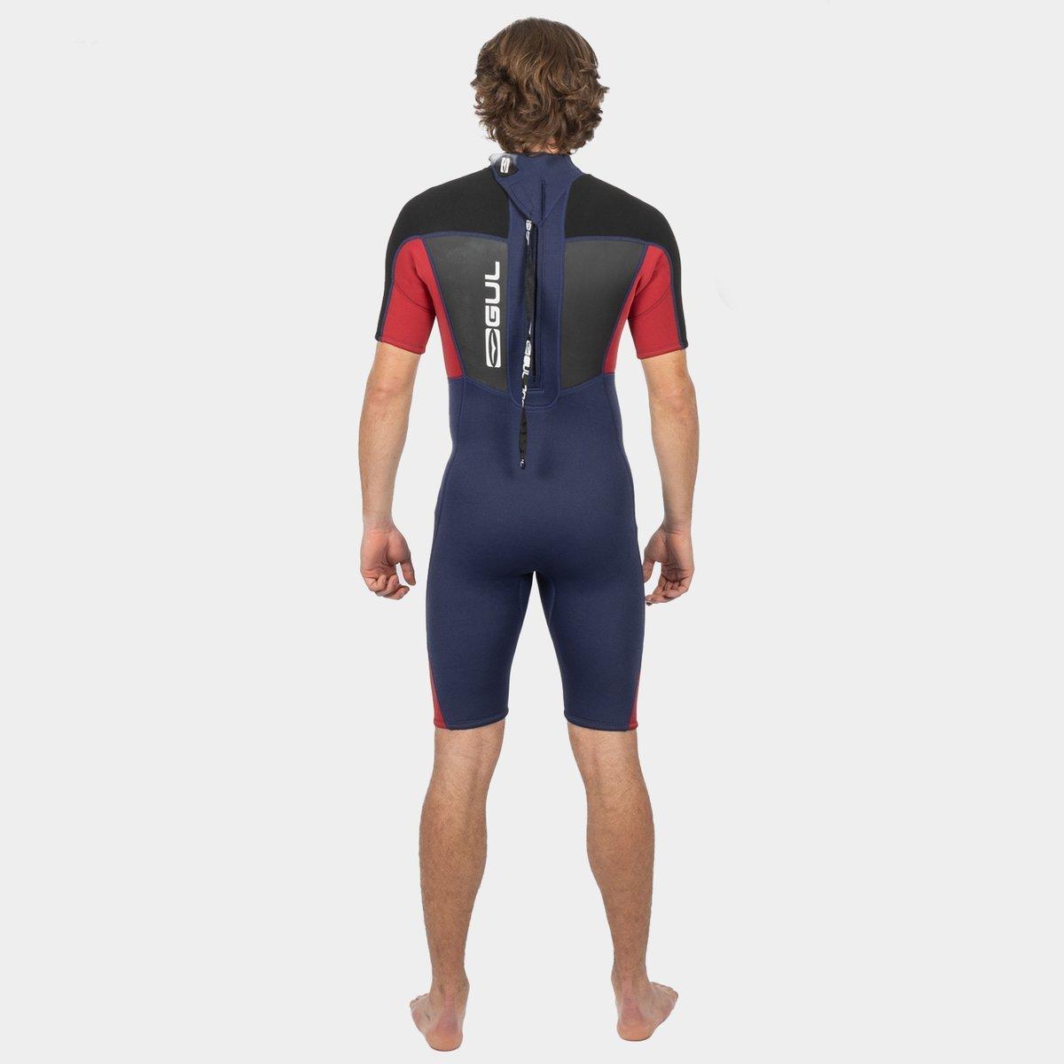 Black - Gul - Response 3/2mm Flatlock Shorty - 2