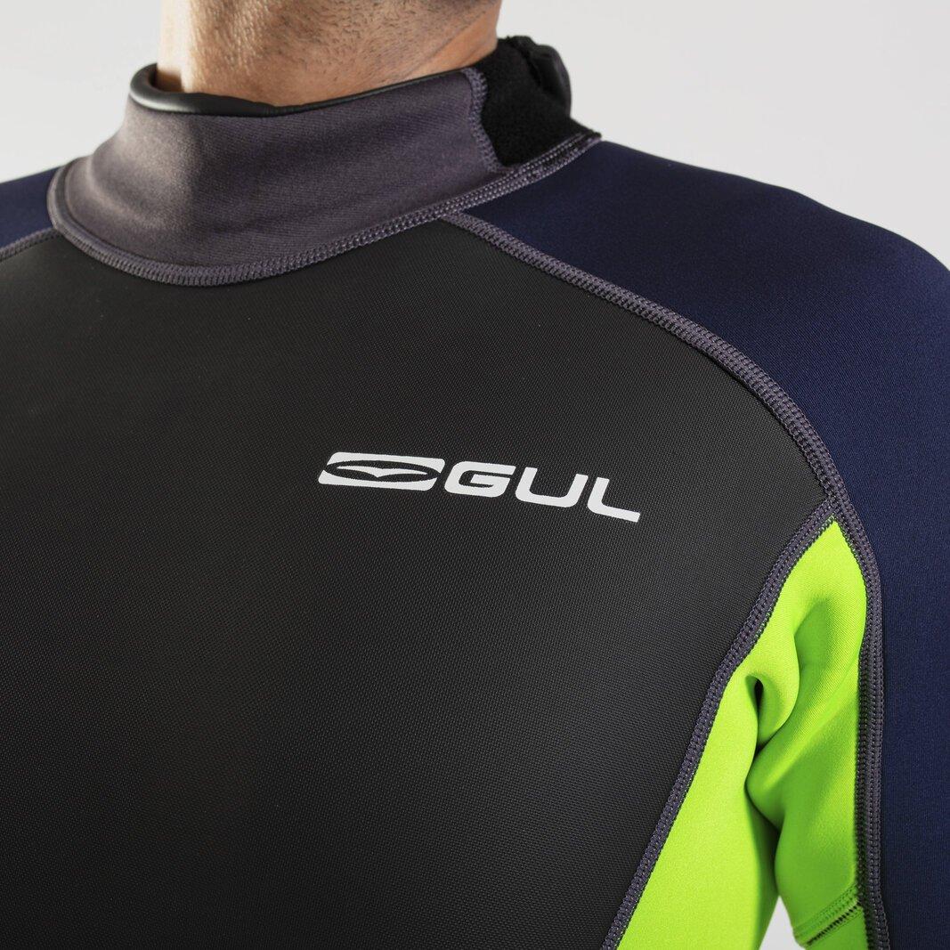 Black - Gul - Response 3/2mm Flatlock Shorty - 13