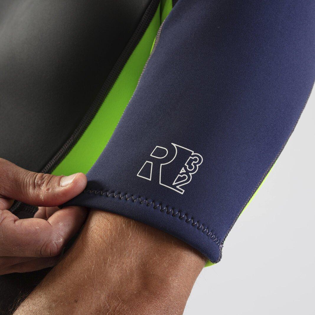 Black - Gul - Response 3/2mm Flatlock Shorty - 14