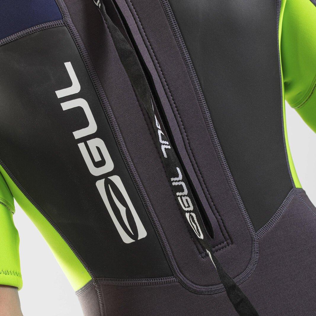 Black - Gul - Response 3/2mm Flatlock Shorty - 16