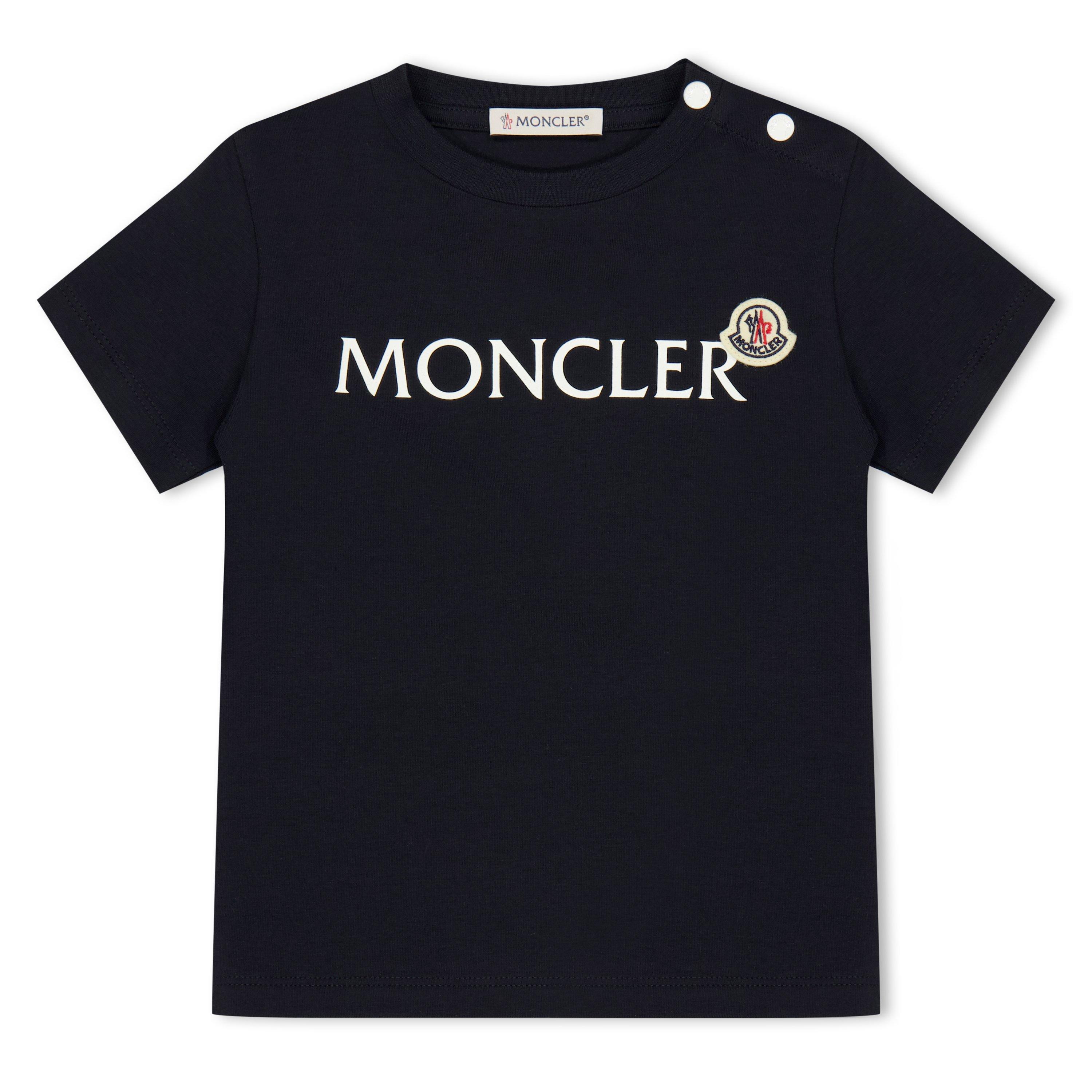 Blue 778 - Moncler - Kids' Logo T-Shirt - 1