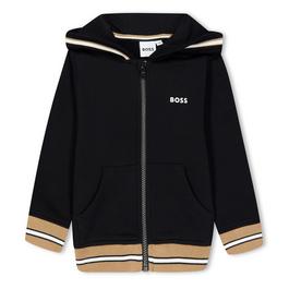 Boss Kids Logo Zipped Hoodie