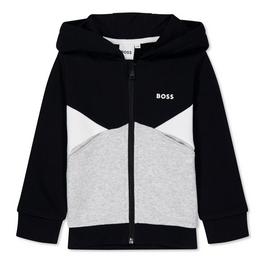 Boss Kids Colourblock Zip Hoodie, Colourblock Design