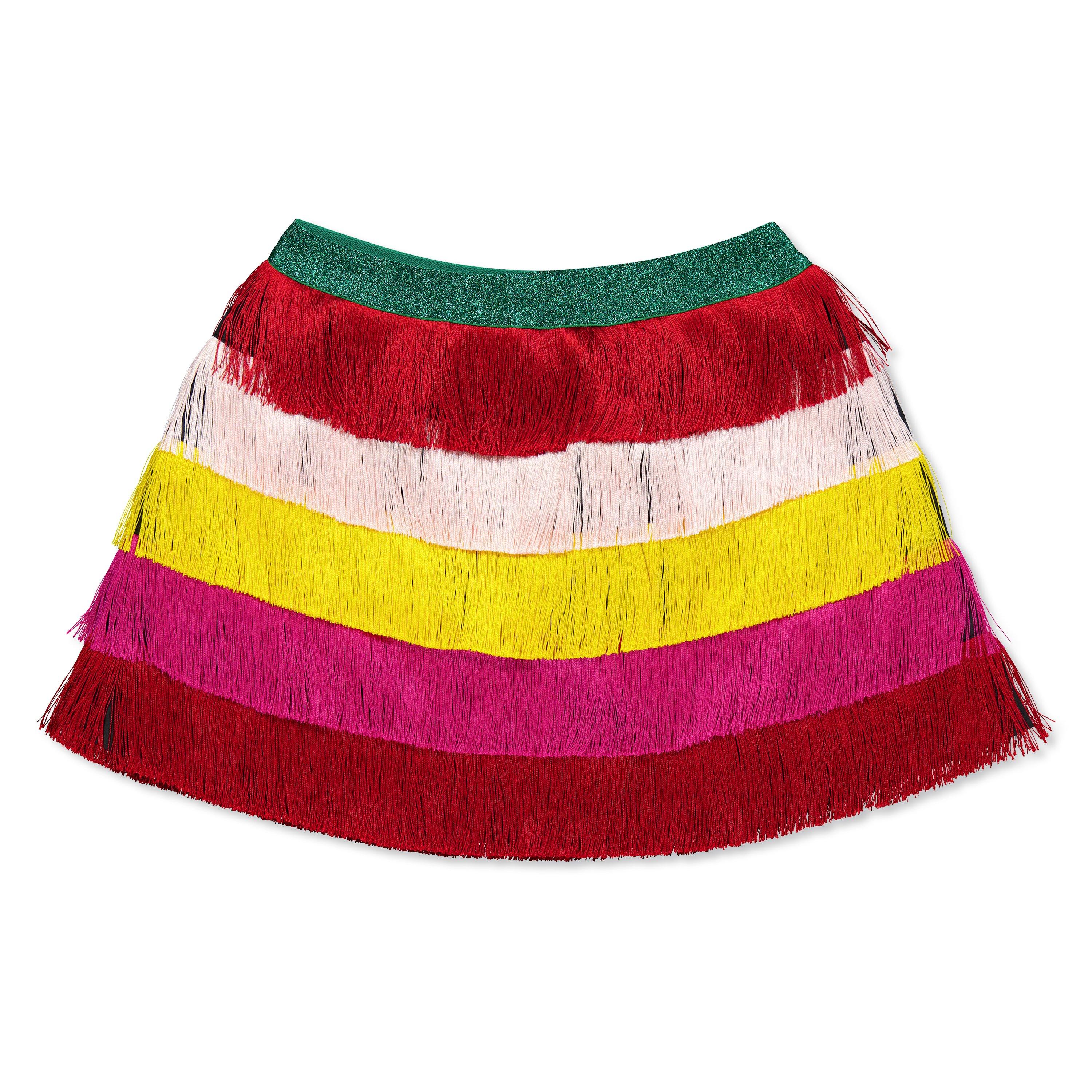 black - Stella McCartney - Kids' Fringed Mini Skirt - 2