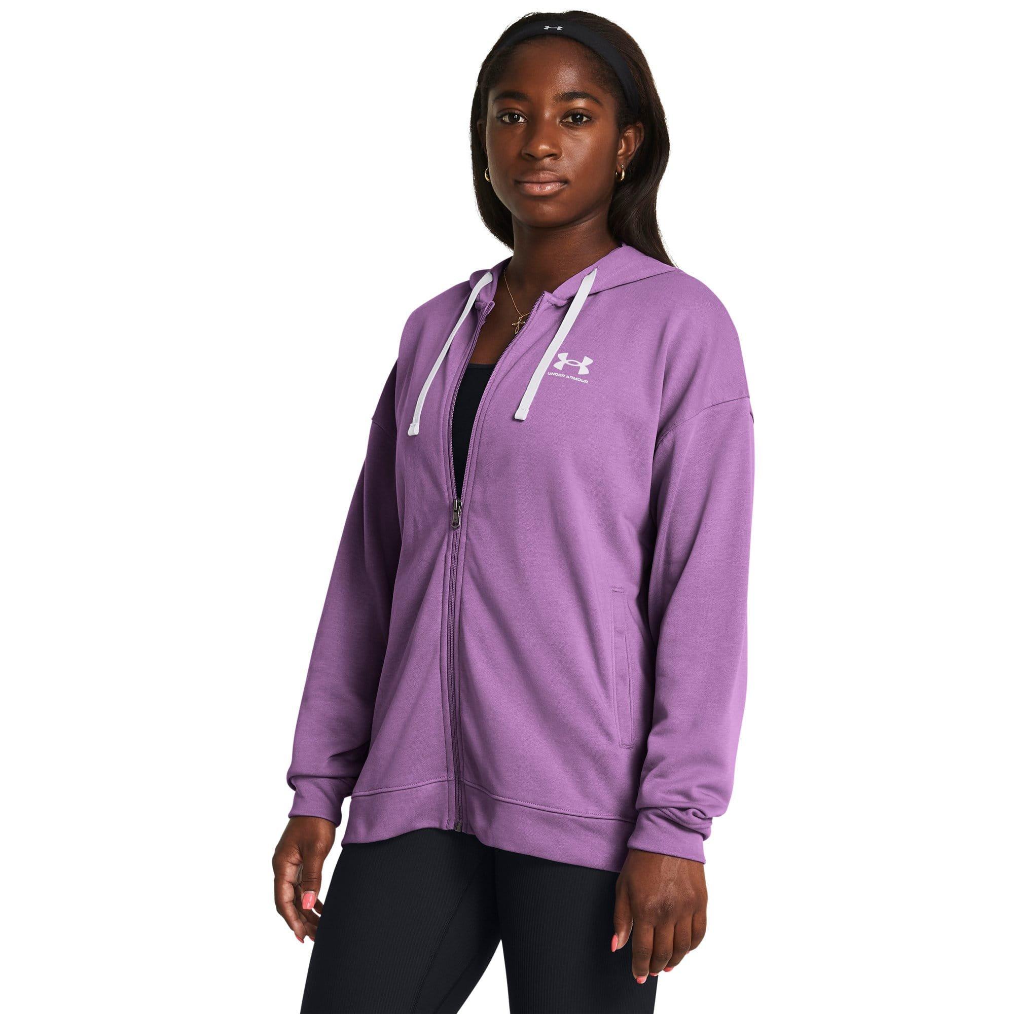Purple - Under Armour - Rival Terry Os Hoody - 3