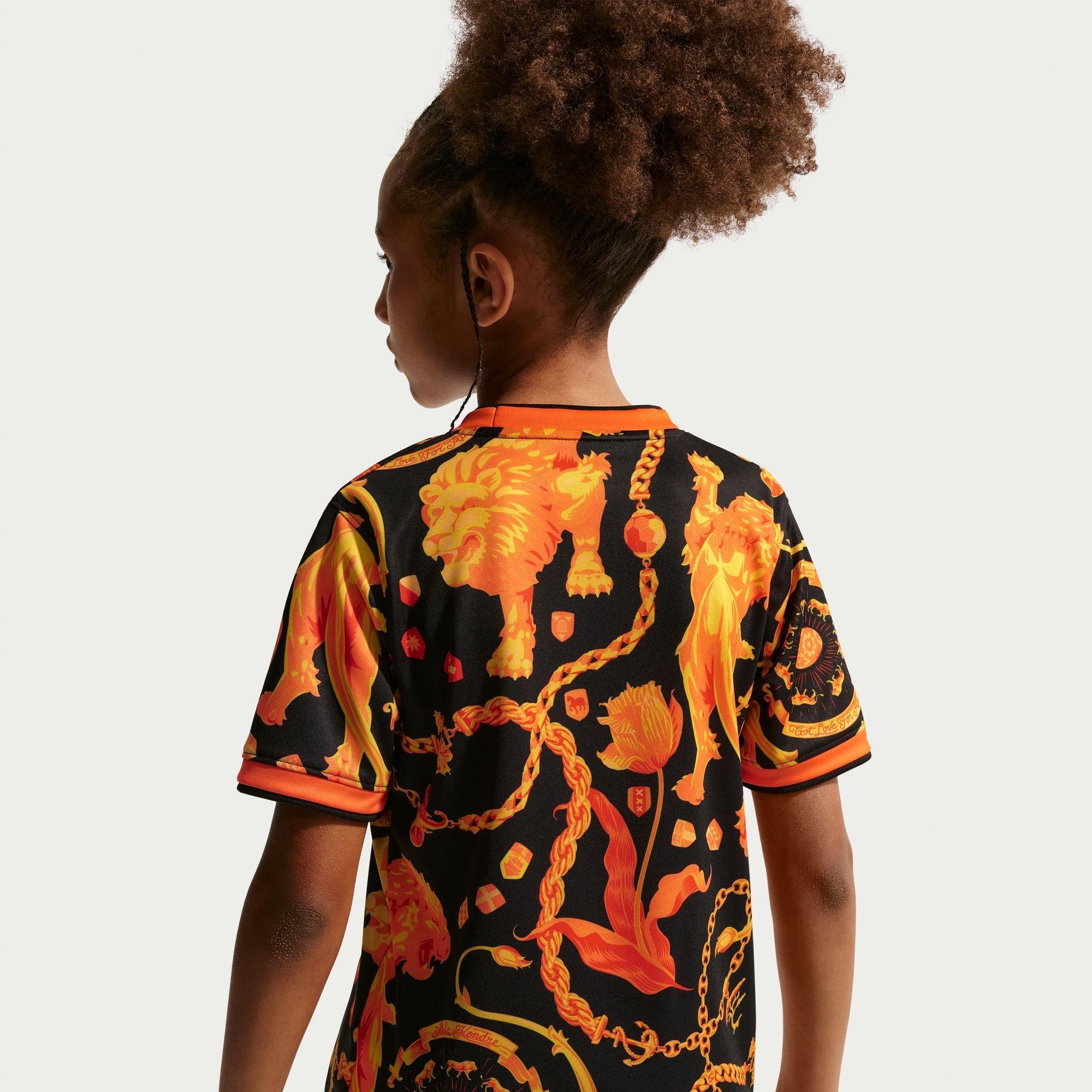 Zwart/Wit - Nike - Kids Netherlands Pre-Match T-Shirt 2026 - 4