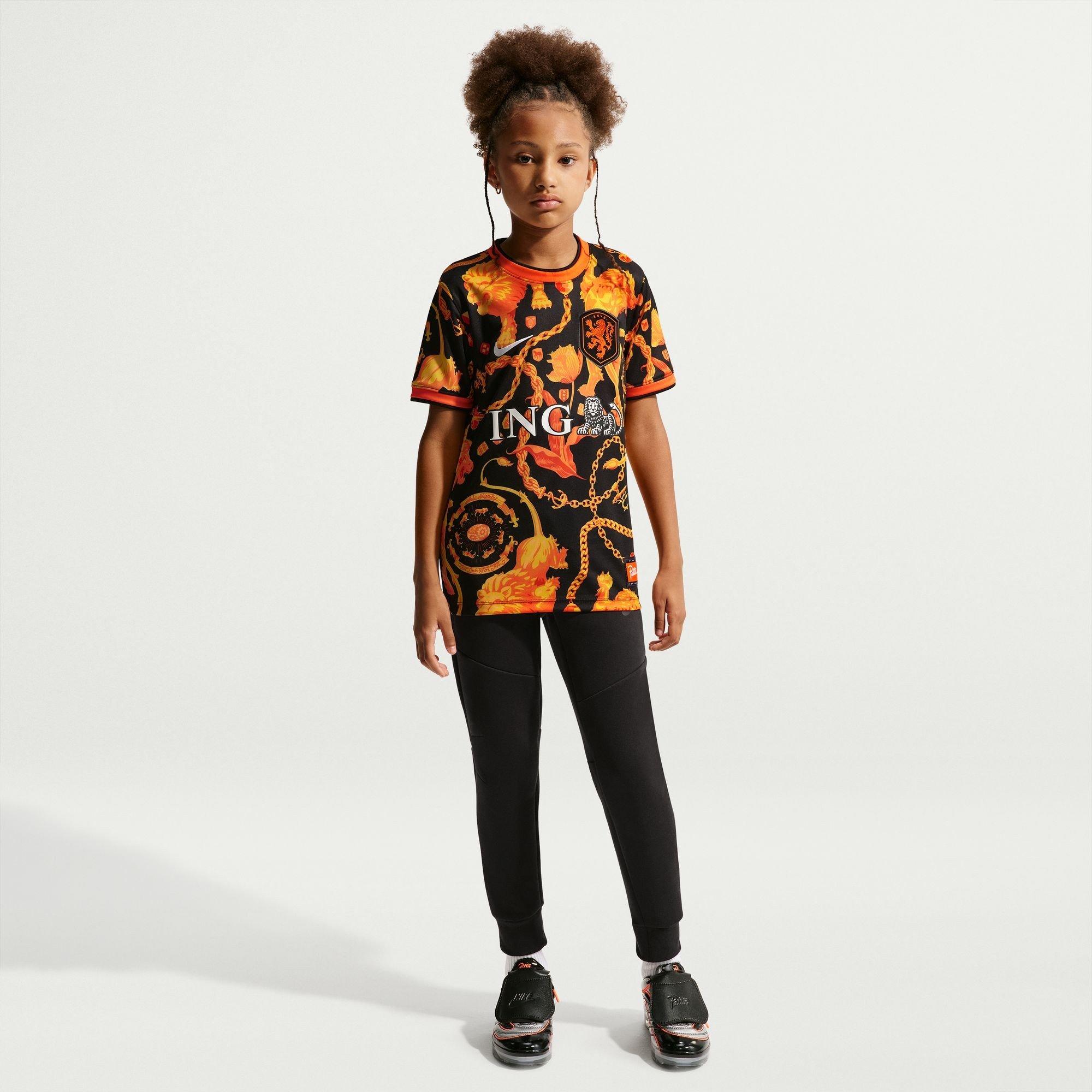 Zwart/Wit - Nike - Kids Netherlands Pre-Match T-Shirt 2026 - 7