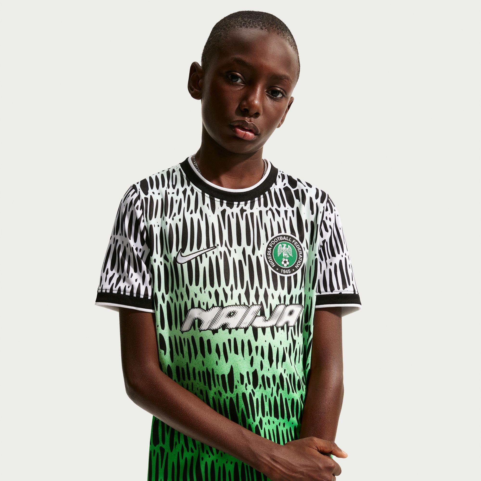 Black/White - Nike - Kids Nigeria Pre-Match T-Shirt 2026 - 3