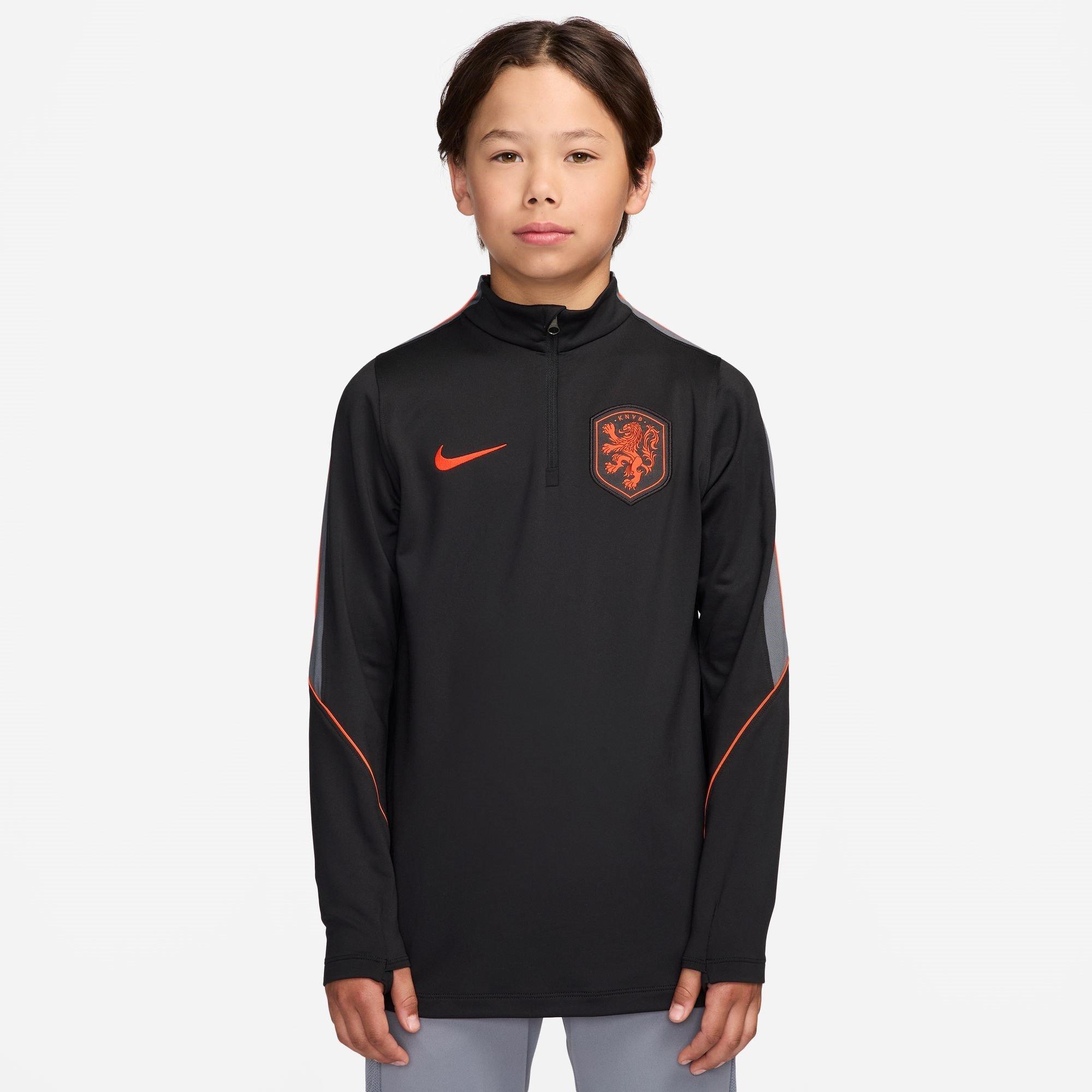 Zwart/Rood - Nike - Kids' Netherlands International Licensed Drill Top - 1