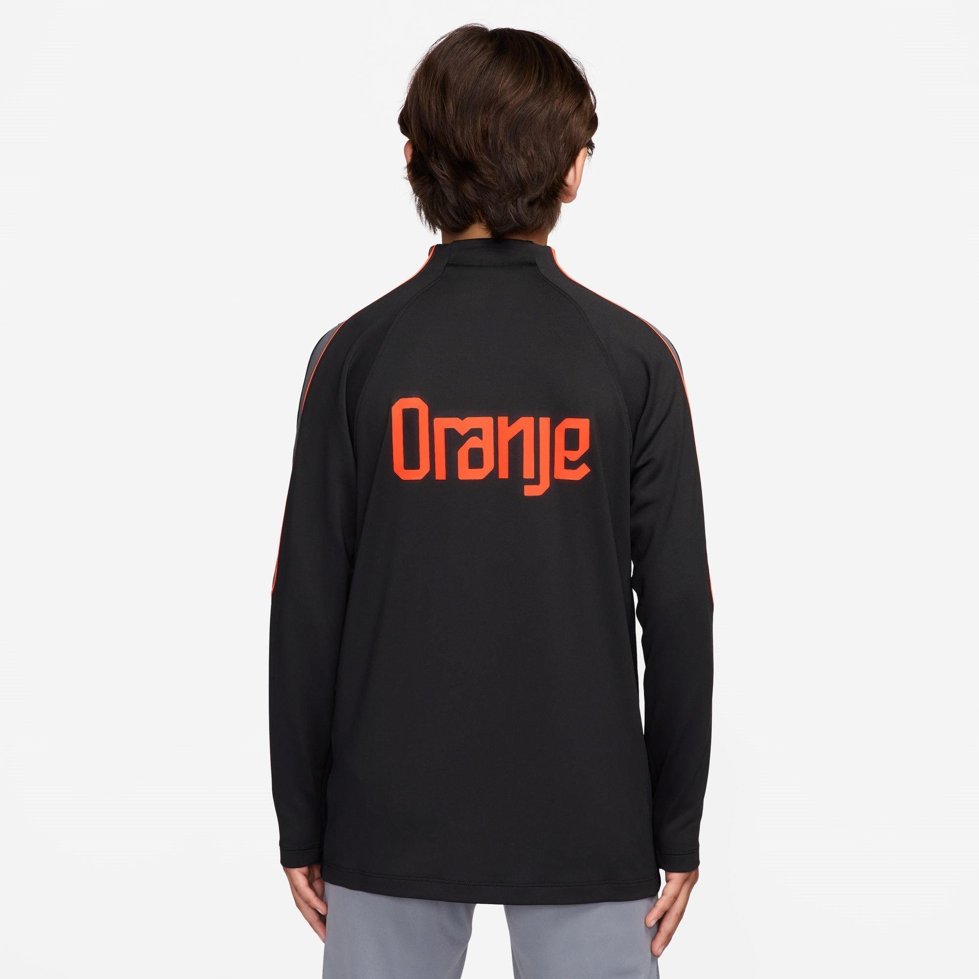 Zwart/Rood - Nike - Kids' Netherlands International Licensed Drill Top - 2