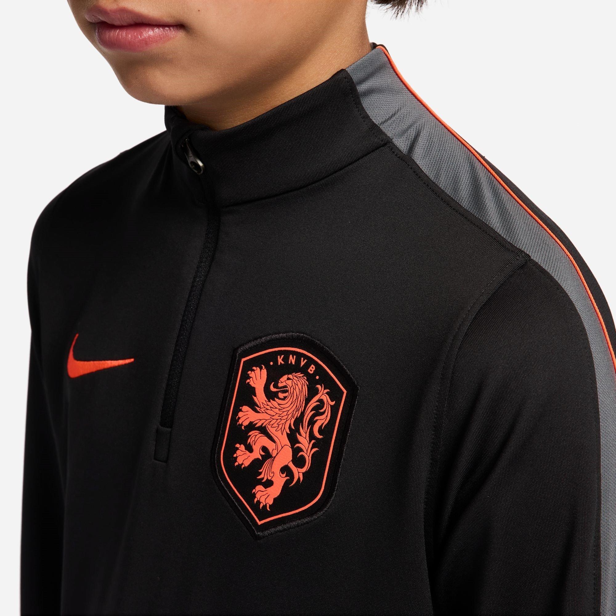Zwart/Rood - Nike - Kids' Netherlands International Licensed Drill Top - 5