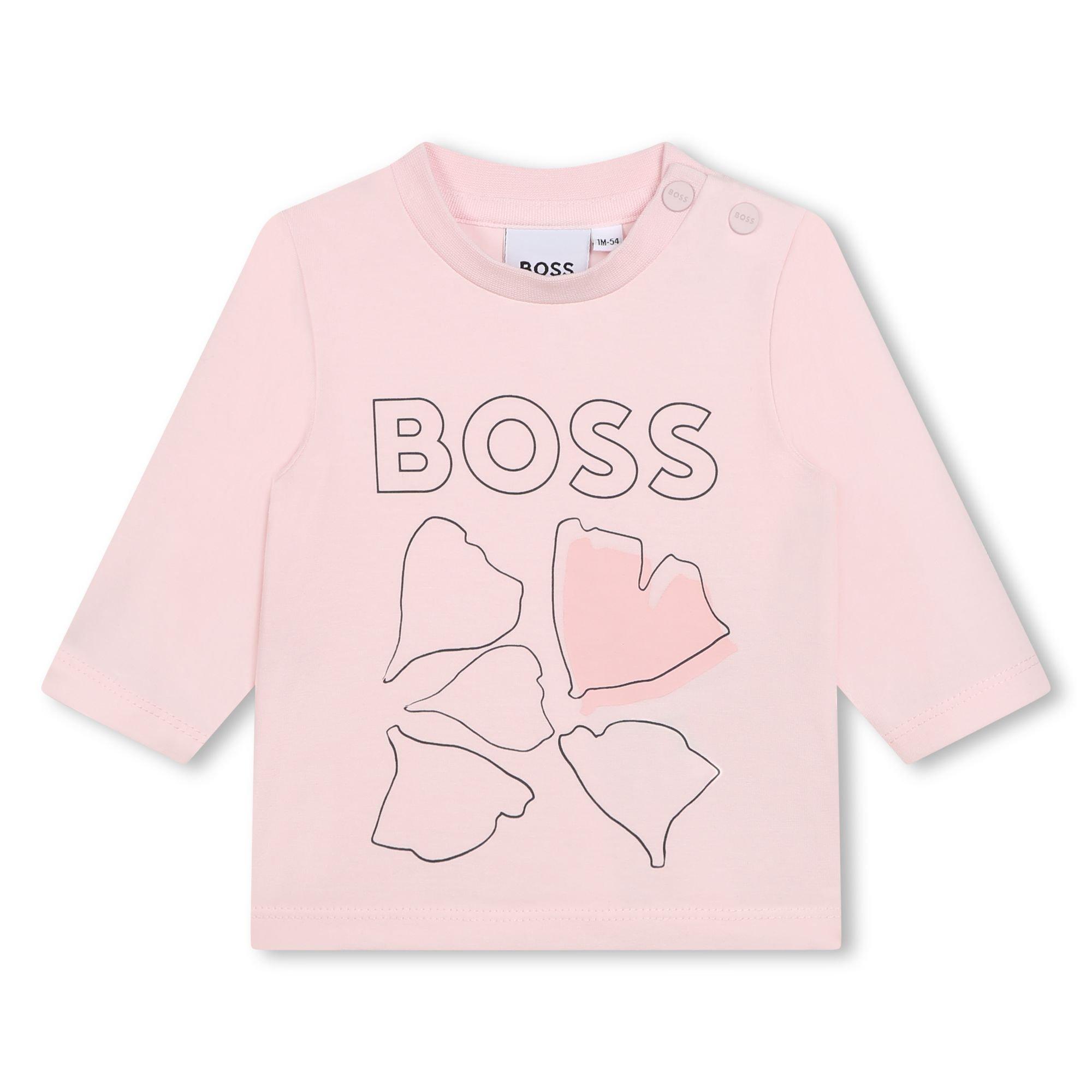 Pale Pink 44L - Boss - Kids Long-Sleeve T-Shirt - 1