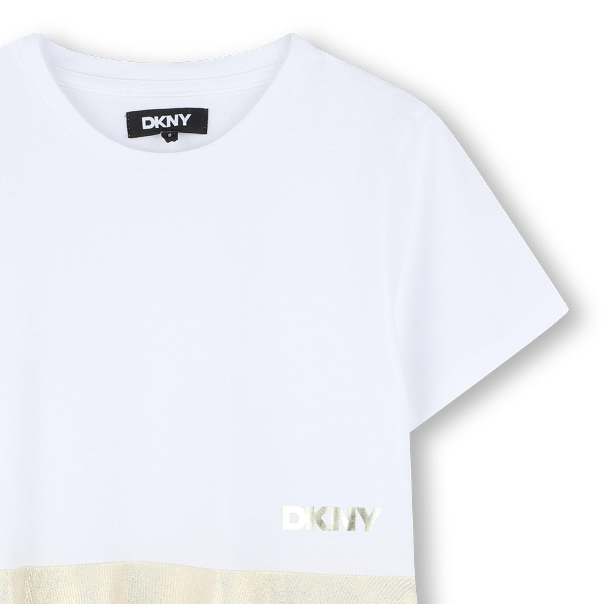 White Gold - DKNY - Kids' Gold Jersey Mini Dress - 1