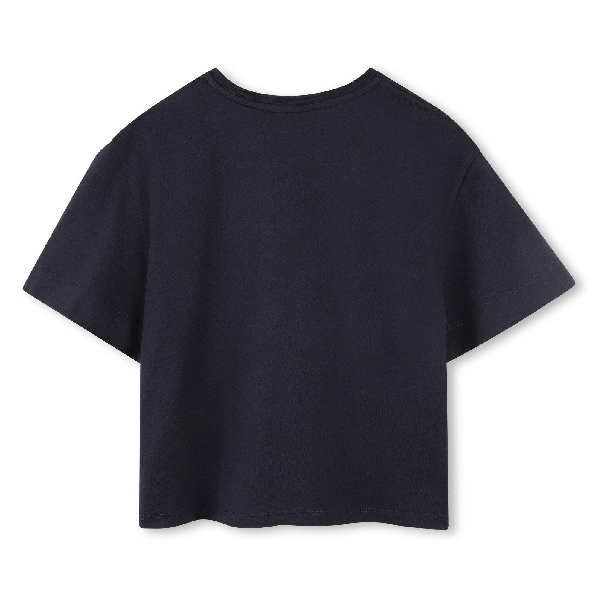 Navy Blue - Chloe - Kids' Paris Regular Fit T-Shirt - 2