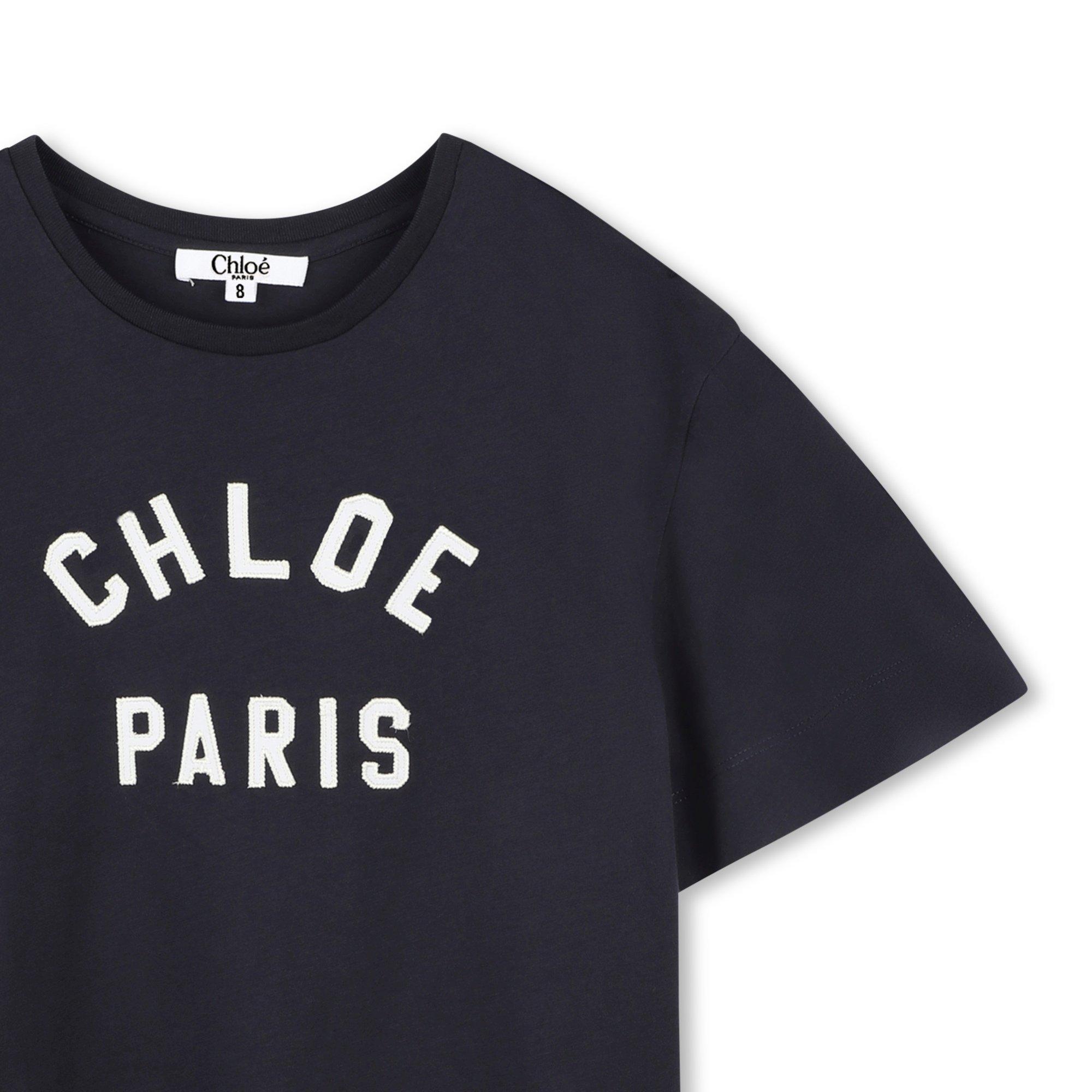 Navy Blue - Chloe - Kids' Paris Regular Fit T-Shirt - 3