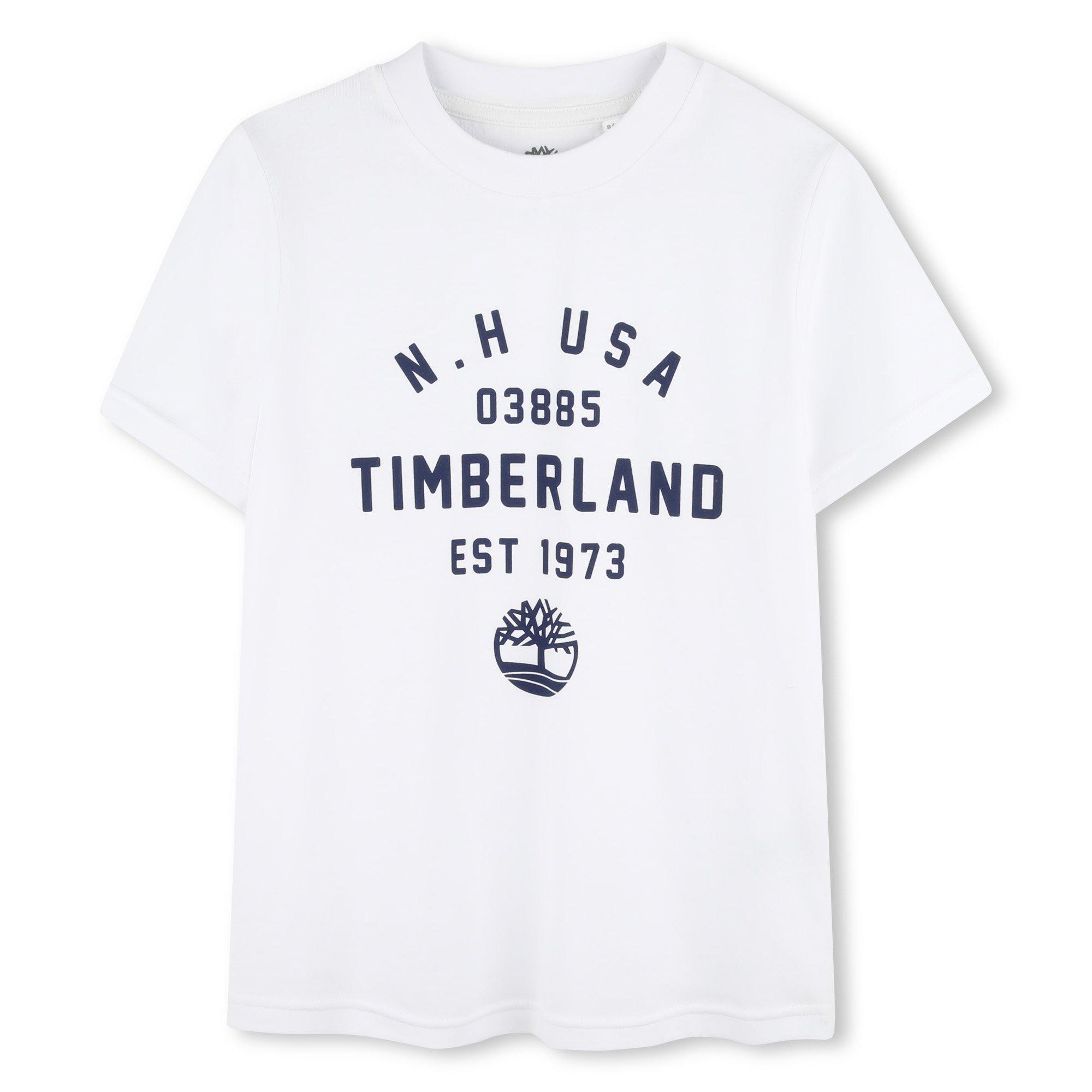 White - Timberland - Kids' Regular Fit T-Shirt - 3