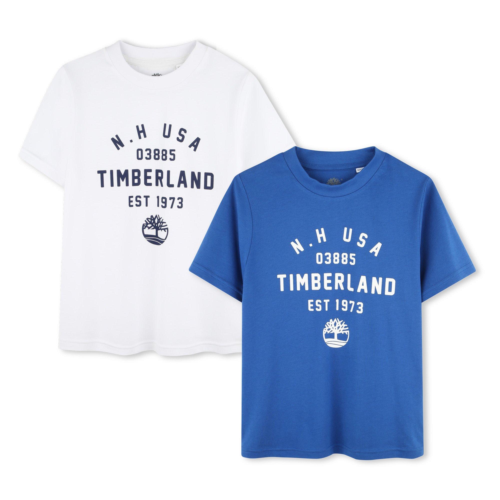 Timberland Boys Kids' Logo Print Regular Fit T-Shirt - White - 8 Years
