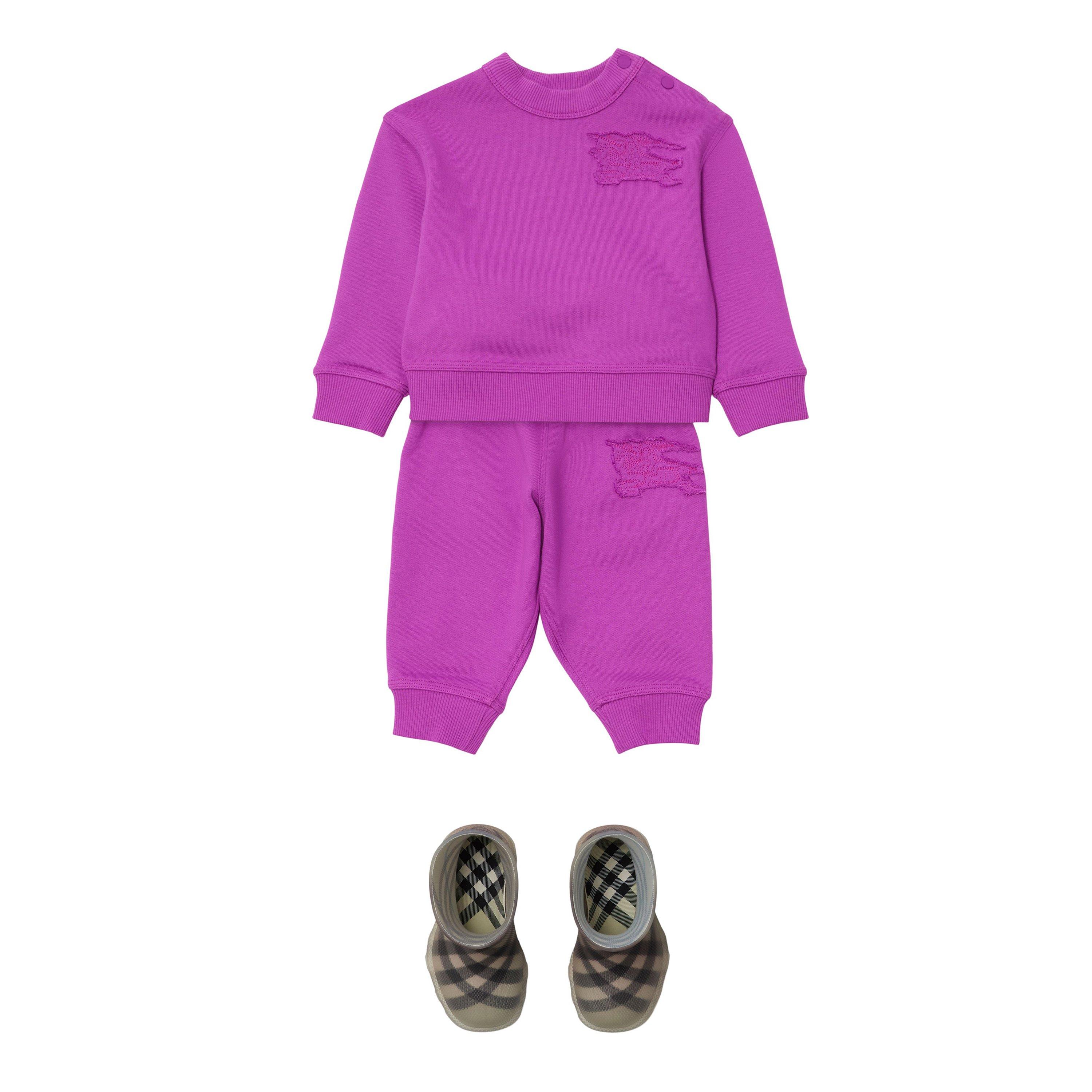 Pink A3084 - Burberry - Logo Crew Neck Babies - 3