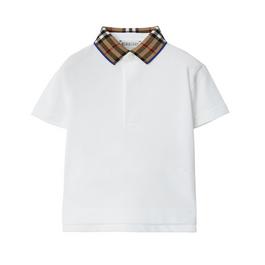 Burberry Check Collar Polo Shirt Infants