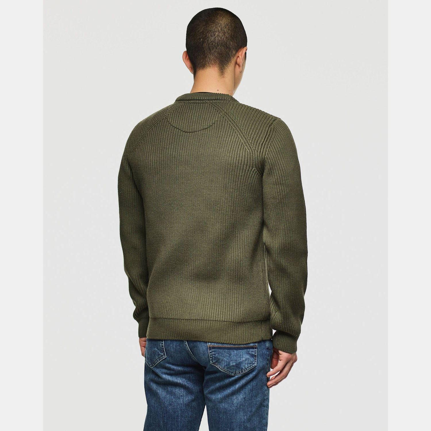 Green - Weekend Offender - Morello Rib Crew Knit Sweat - 3