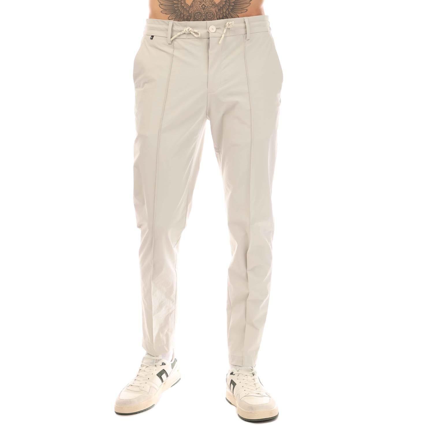 White - Boss - P-Genius Trousers - 1