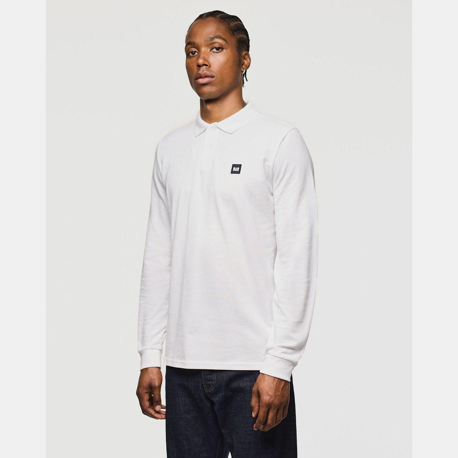 White - Weekend Offender - Dice Long Sleeve Polo Shirt - 2