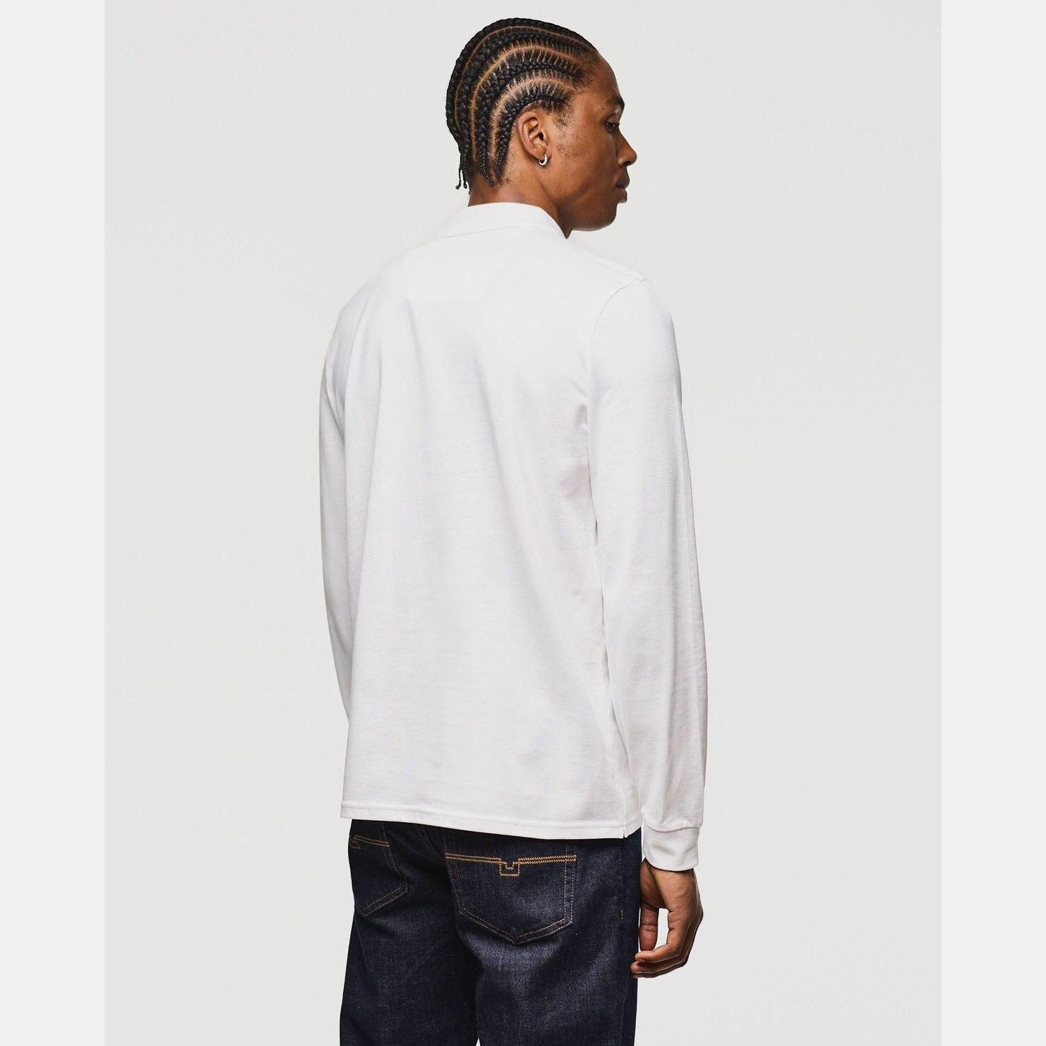 White - Weekend Offender - Dice Long Sleeve Polo Shirt - 3