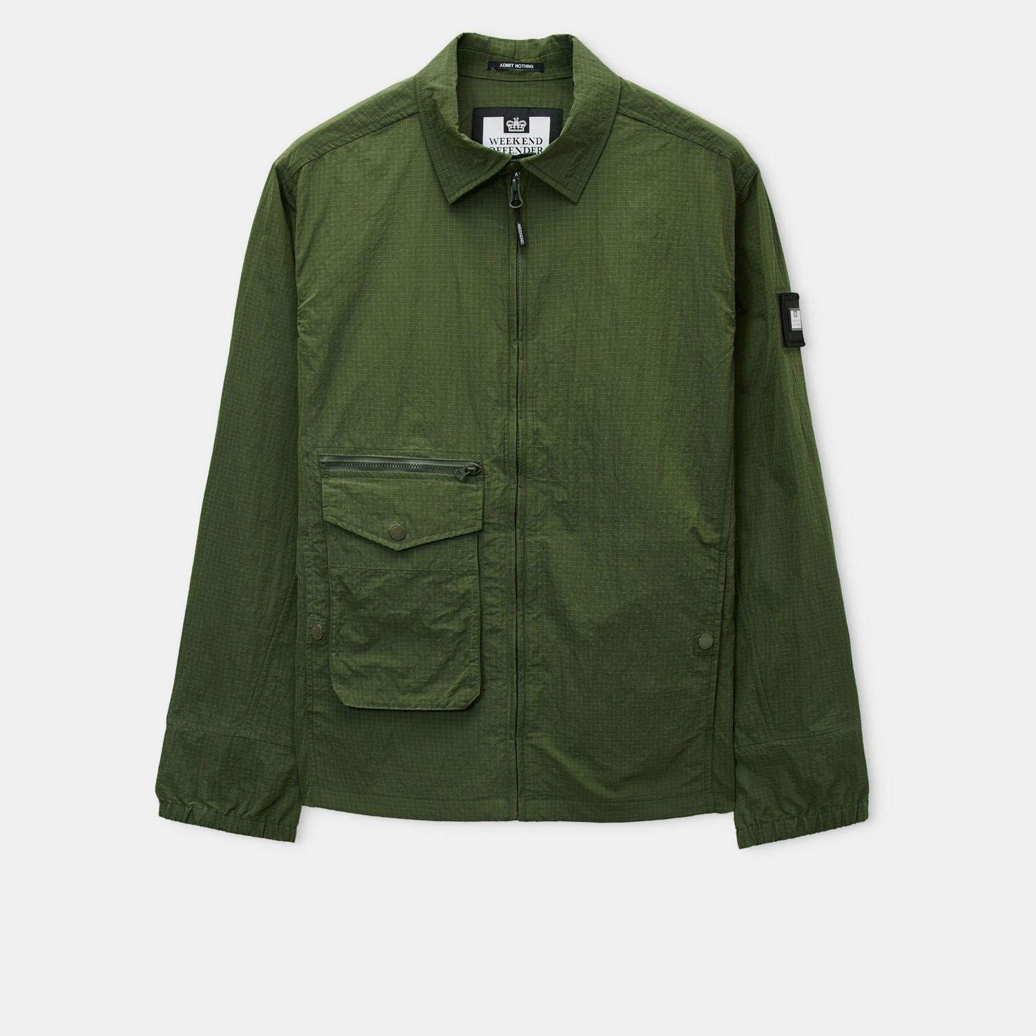 Green - Weekend Offender - Vinnie Pocket Overshirt - 1