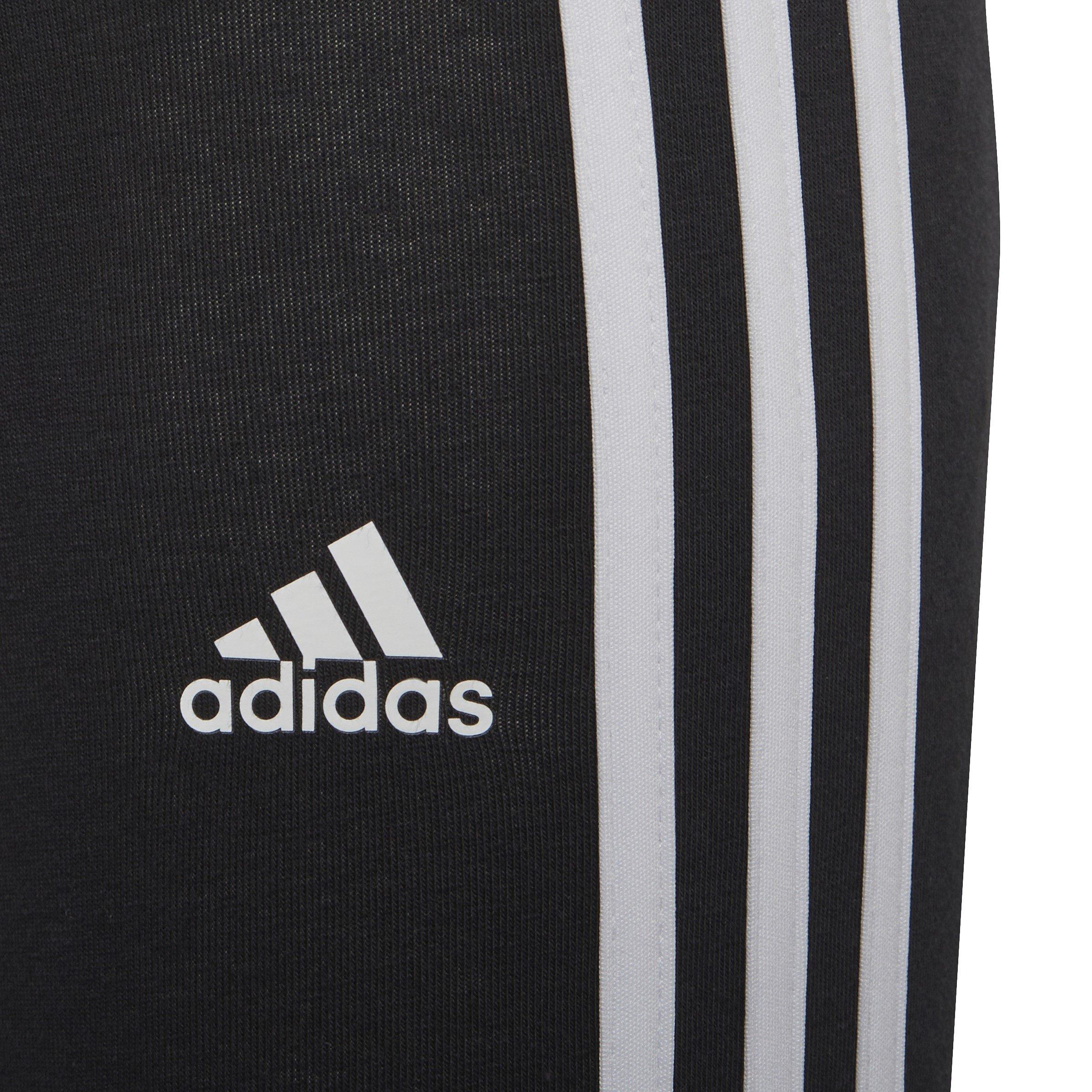 Negro/Blanco - adidas - Essentials 3-Stripes Leggings Infant Girls - 4
