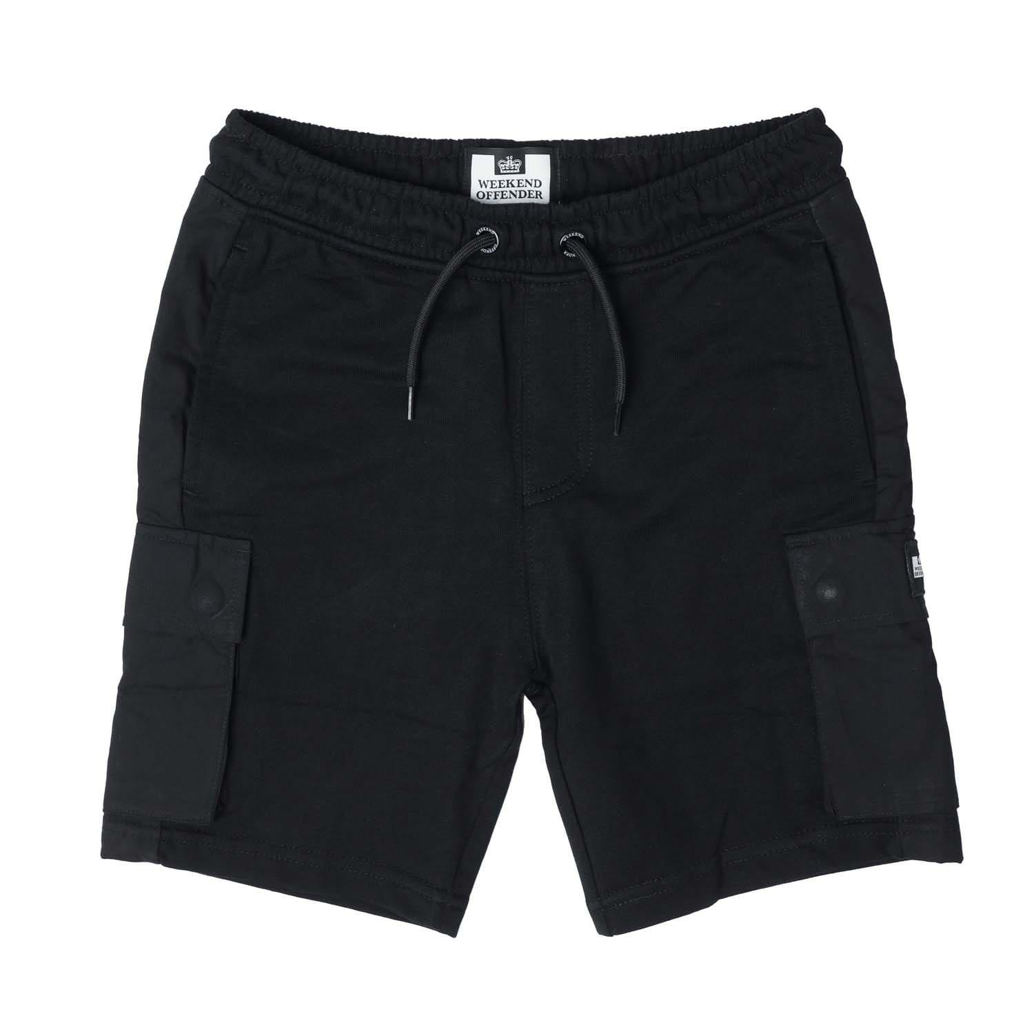 Black - Weekend Offender - Flamengo Fleece Shorts - 1