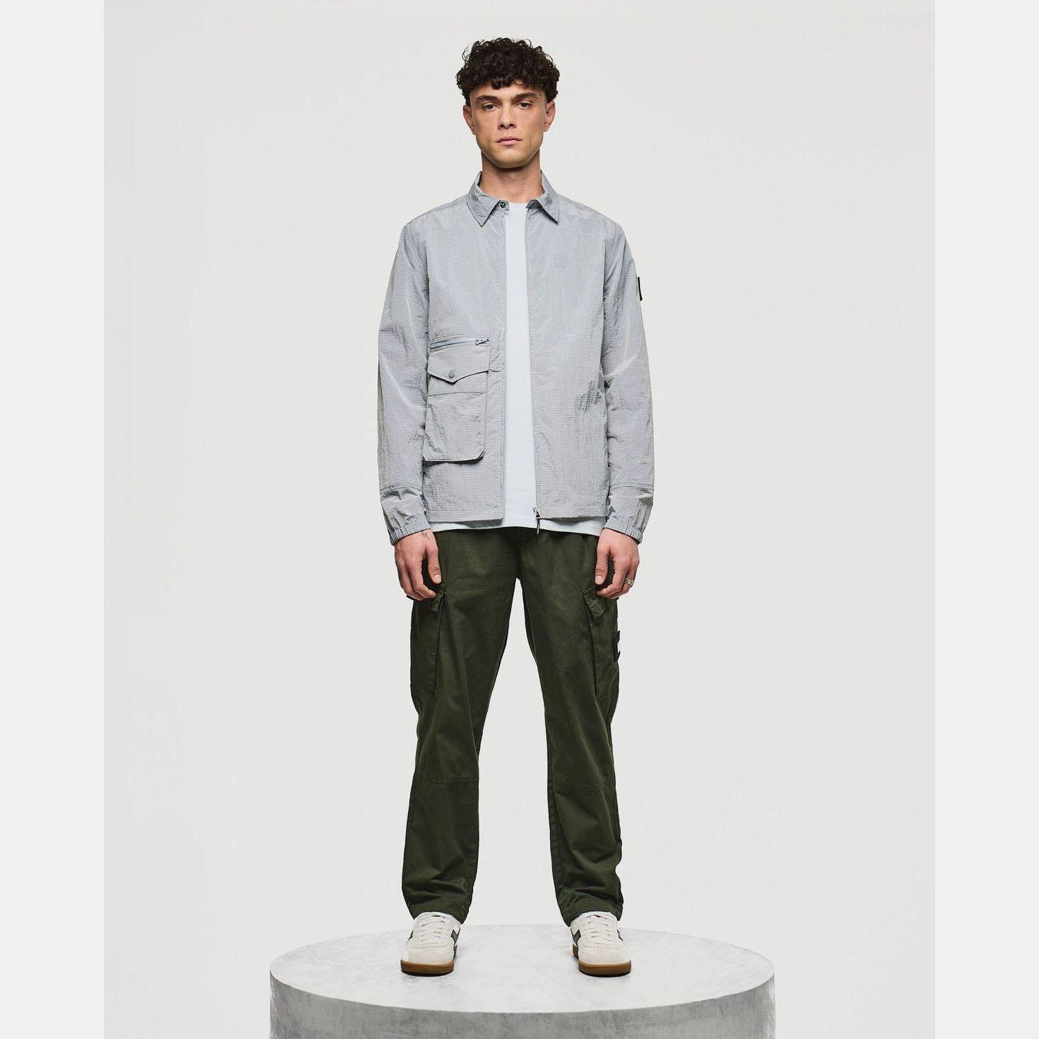 Blue - Weekend Offender - Vinnie Pocket Overshirt - 4
