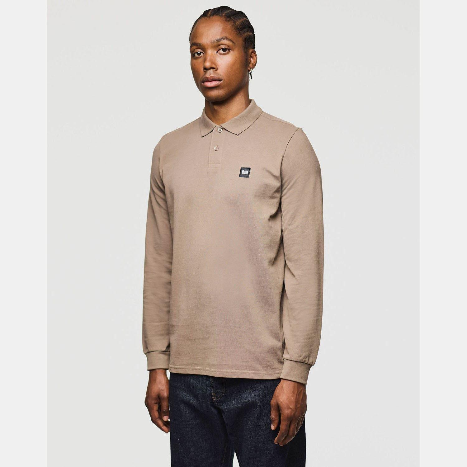 Sand - Weekend Offender - Dice Long Sleeve Polo Shirt - 2