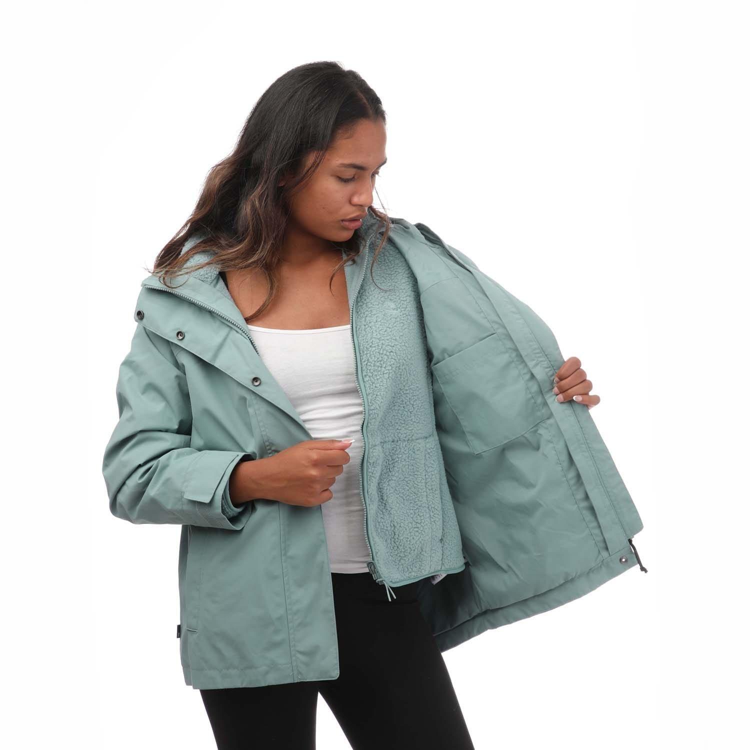 Blue - Timberland - Women's Benton 3-in-1 Waterproof Detachable Hood Softshell Jacket - 1