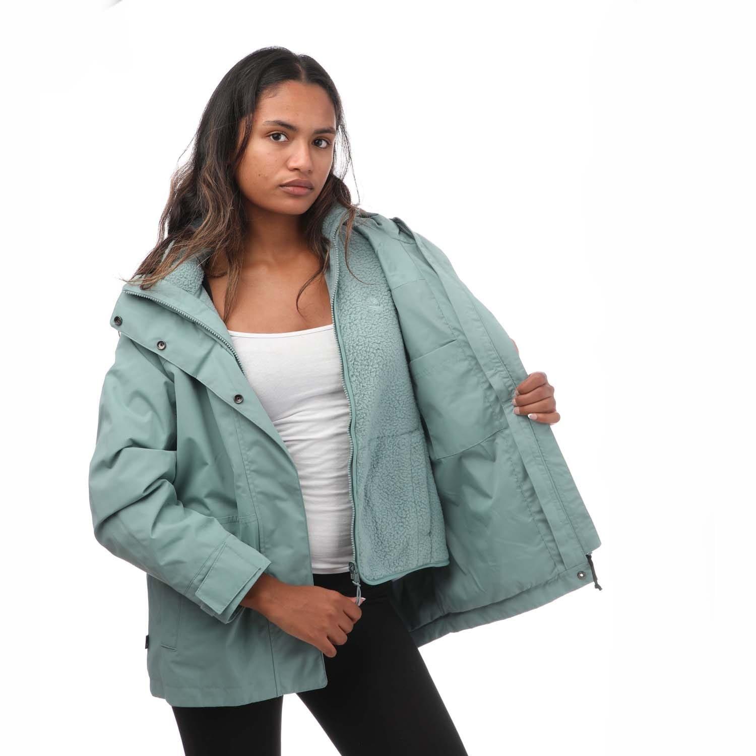 Blue - Timberland - Women's Benton 3-in-1 Waterproof Detachable Hood Softshell Jacket - 2