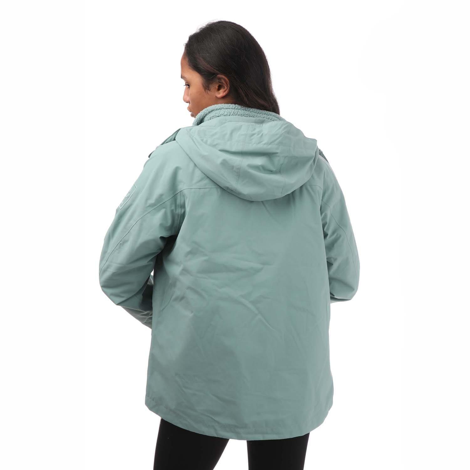 Blue - Timberland - Women's Benton 3-in-1 Waterproof Detachable Hood Softshell Jacket - 3