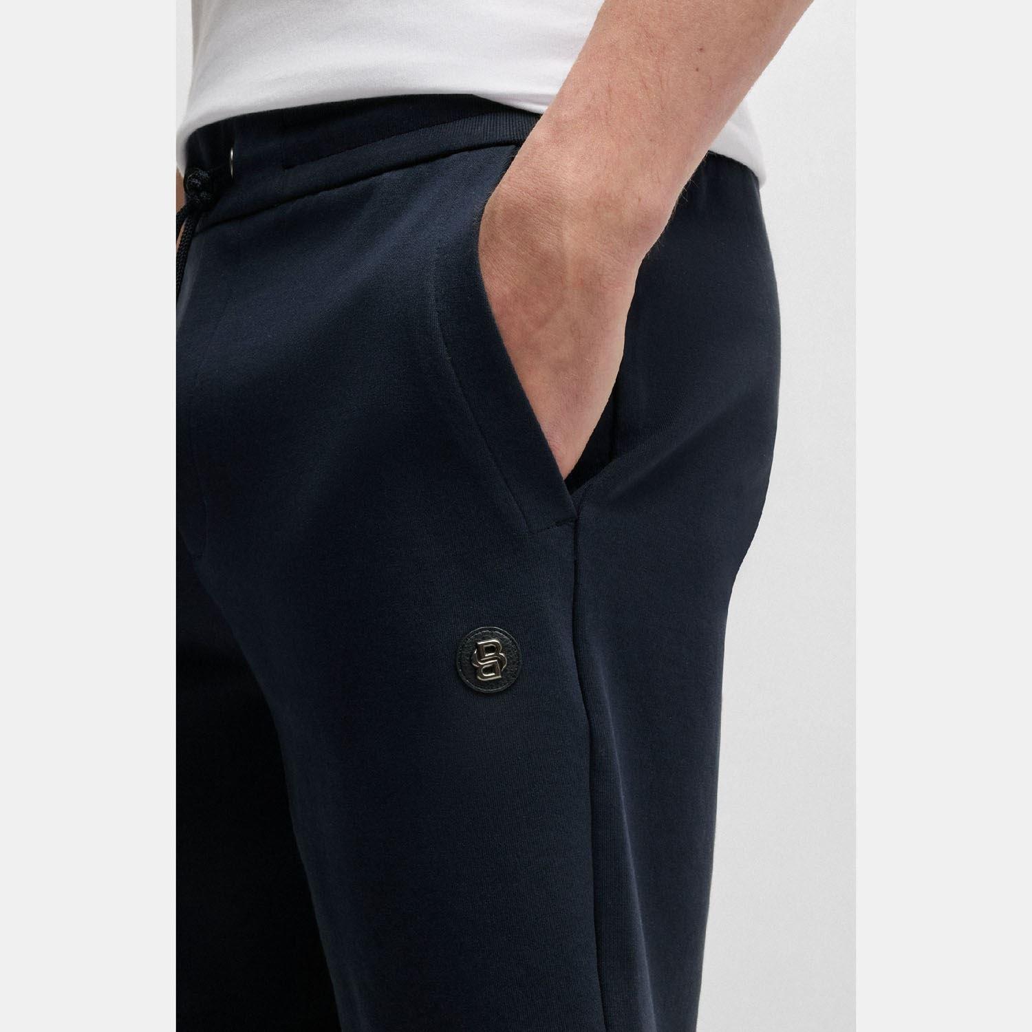 Dark Blue - Boss - C-Leoni 01 Double B Monogram Shorts - 3