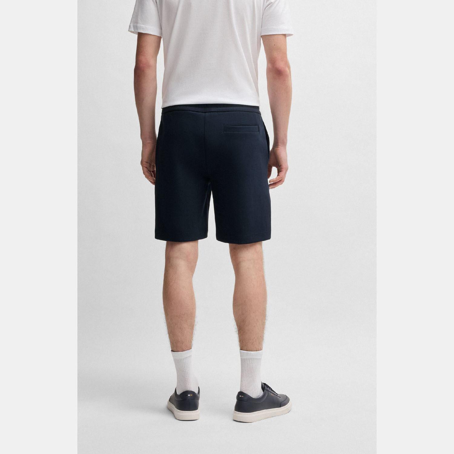Dark Blue - Boss - C-Leoni 01 Double B Monogram Shorts - 5