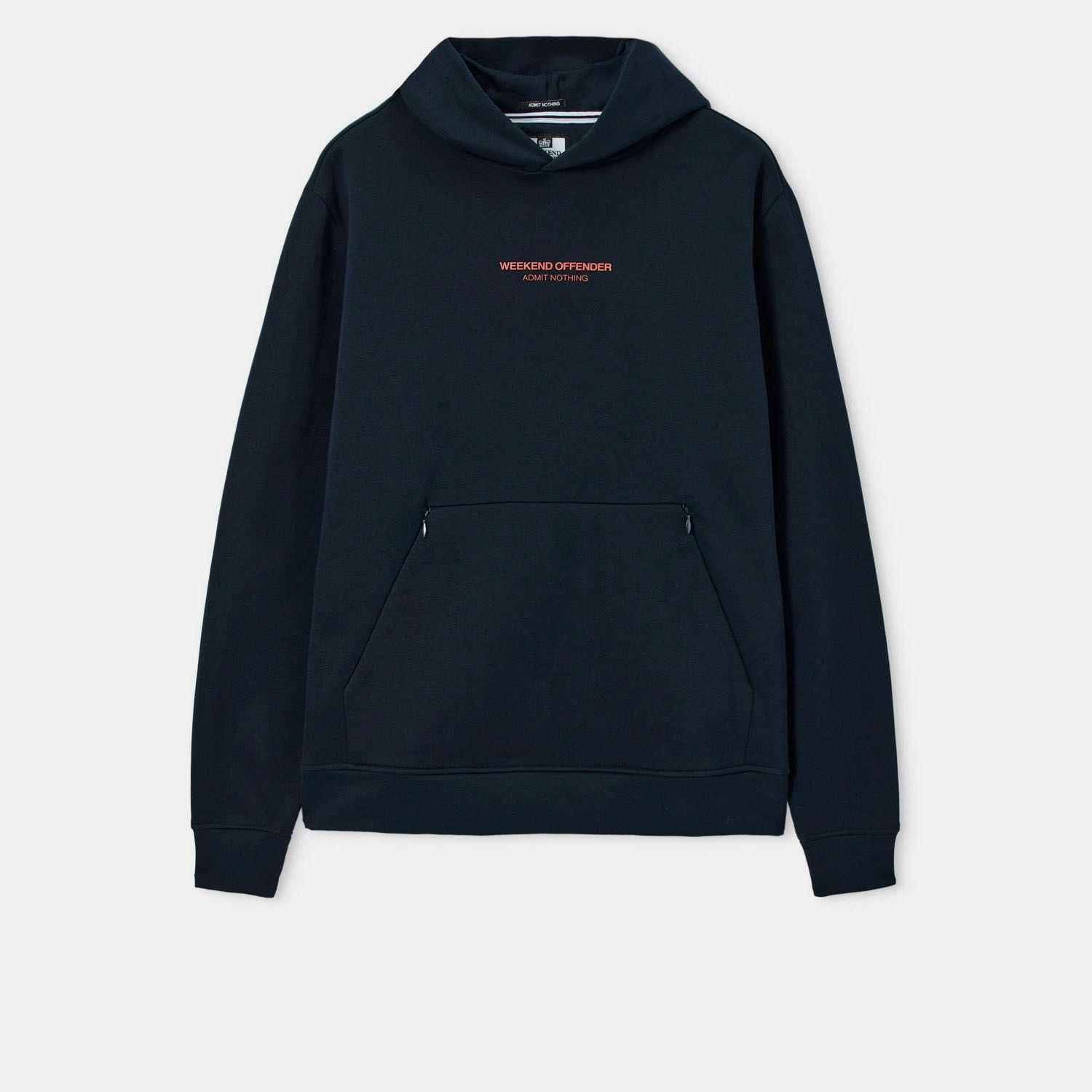 Navy - Weekend Offender - Coban Woan Pocket Hoodie - 1