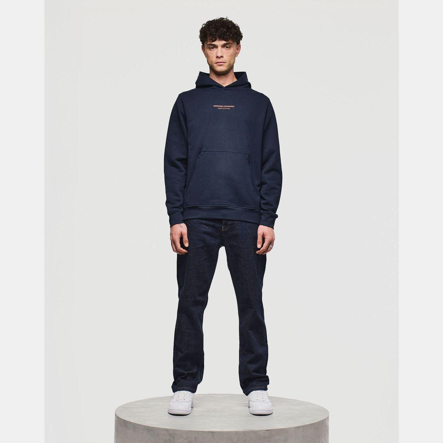 Navy - Weekend Offender - Coban Woan Pocket Hoodie - 4