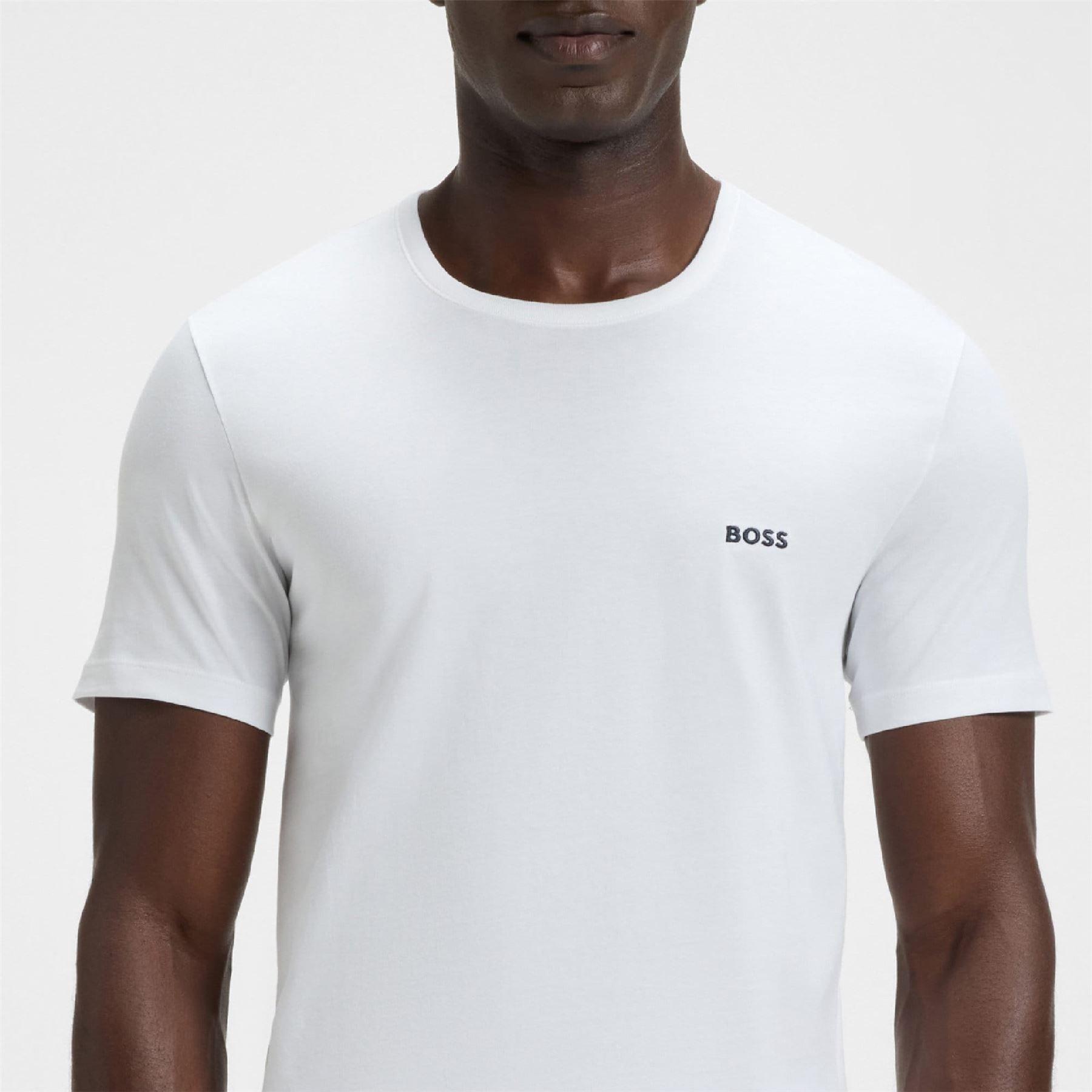 Multi Colour - Boss - 3 Pack of Logo Embroidered T-Shirts - 4