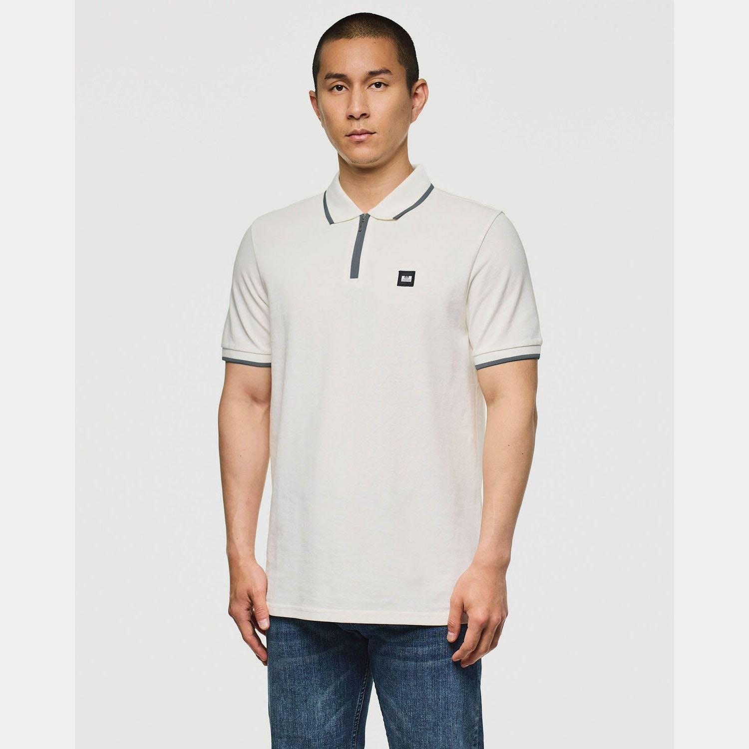 White - Weekend Offender - Monti Zip Polo Shirt - 2