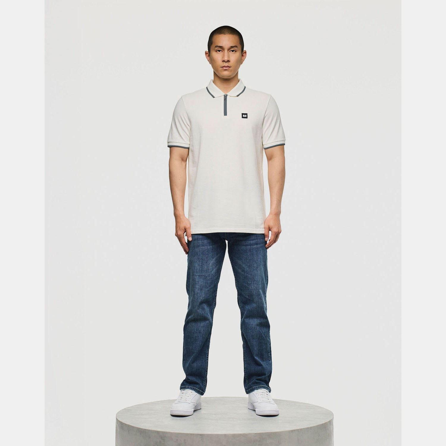 White - Weekend Offender - Monti Zip Polo Shirt - 4