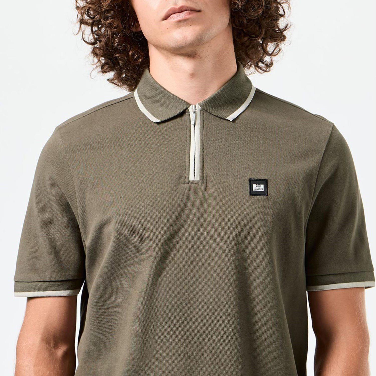 Green - Weekend Offender - Shore Zipped Polo Shirt - 5