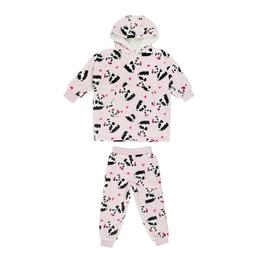 Miso Kids Girls Panda Hoodie and Pant Set