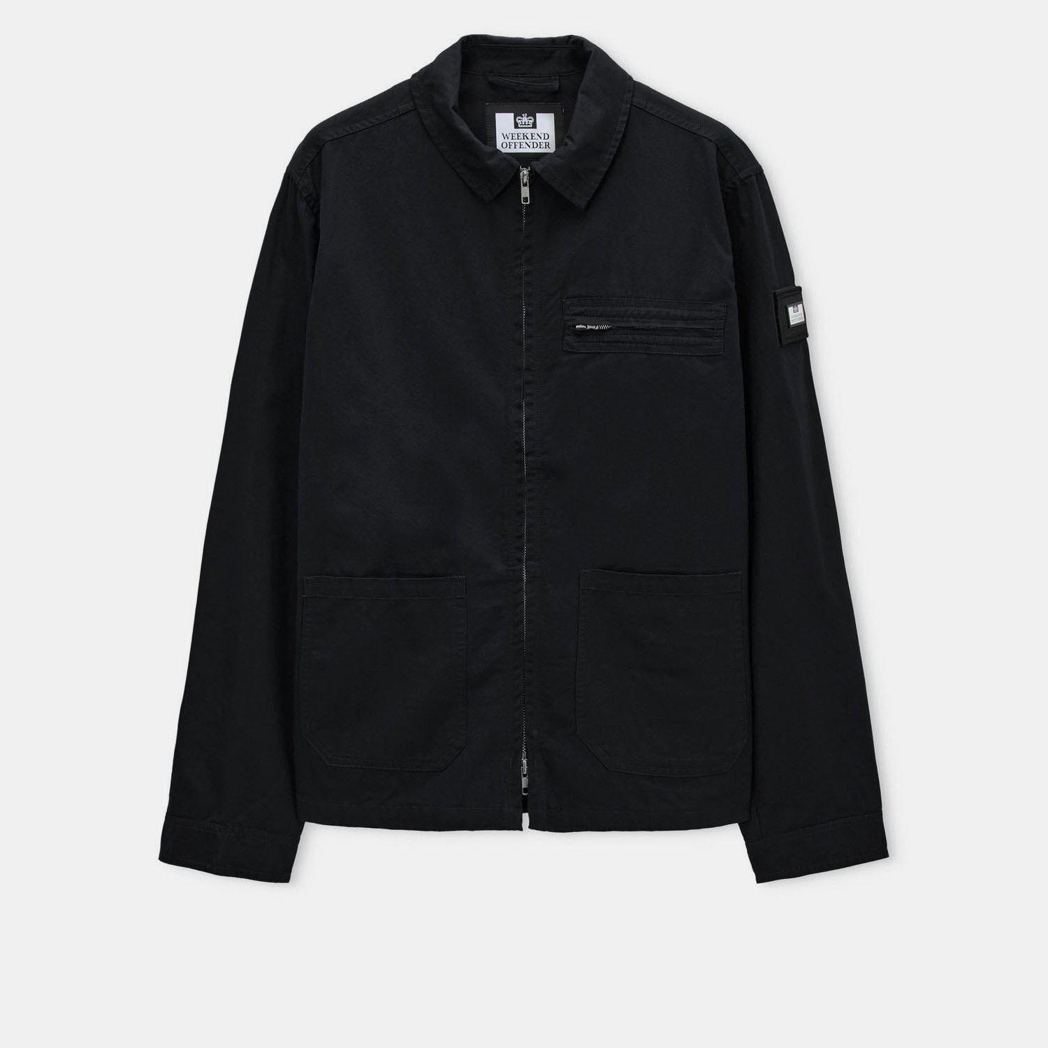 Black - Weekend Offender - Caleb Service Overshirt - 1